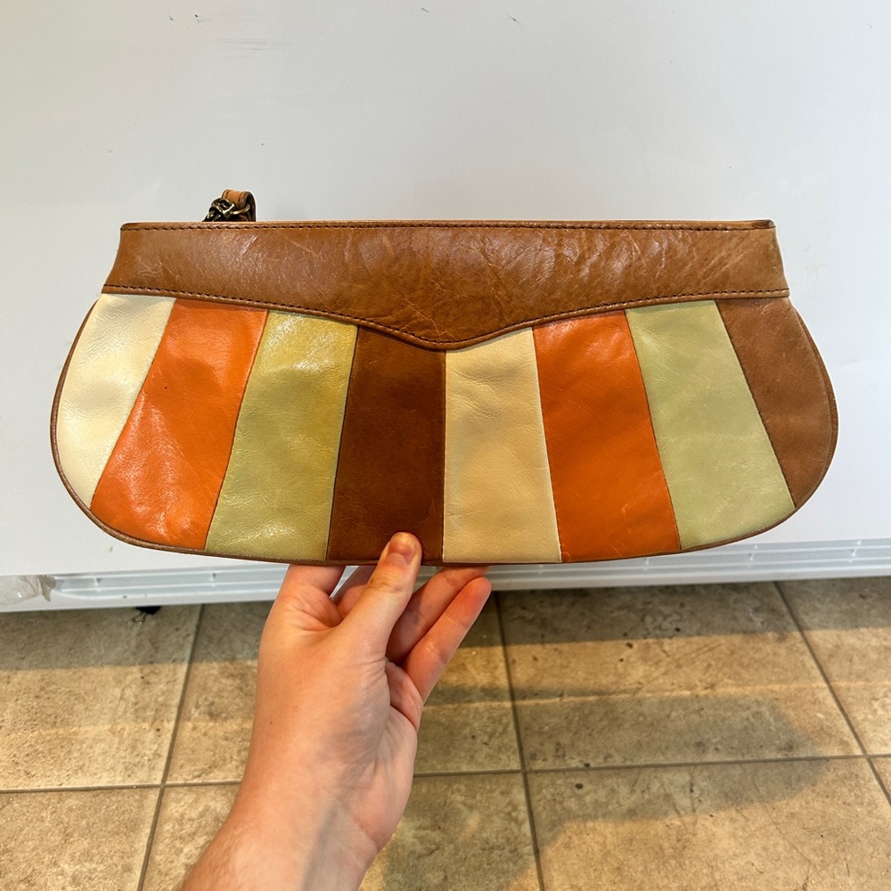 Hobo Multicolor Leather Clutch